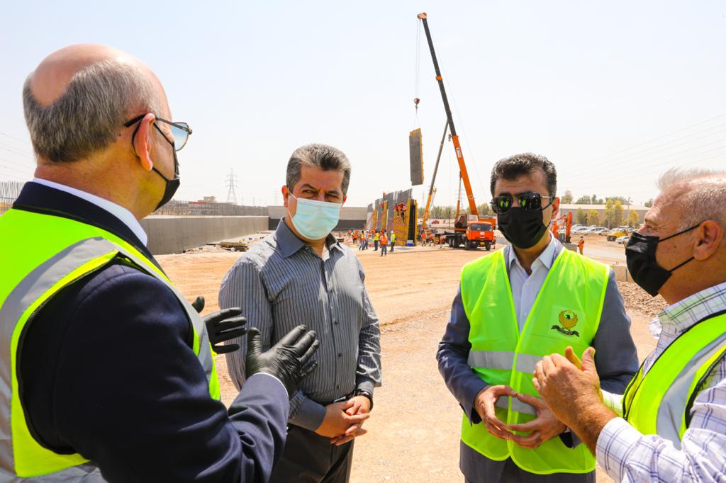 سەرۆکی حکومەتی هەرێمی کوردستان ڕێگەی خێرای هەولێر- دهۆک و شەقامی 150 مەتری شاری هەولێر بەسەر دەکاتەوە 